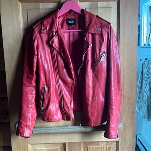 Lamarque Red Leather Jacket